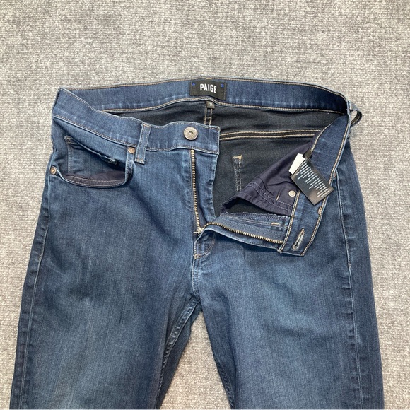 Paige Jeans Men's 31x29 Blue Federal Cellar Slim Straight Denim Stretch - Picture 3 of 14